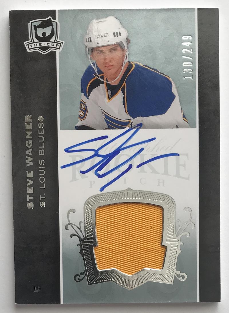 2007-08 The Cup #169 Steve Wagner RC Rookie Auto 130/249 Patch 06972 Image 1