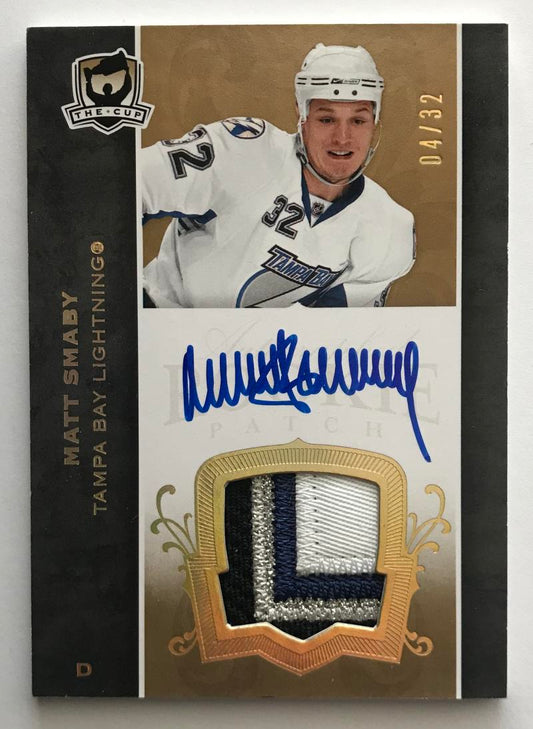 2007-08 The Cup Gold #139 Matt Smaby RC Rookie Auto 4/32 Patch 06977