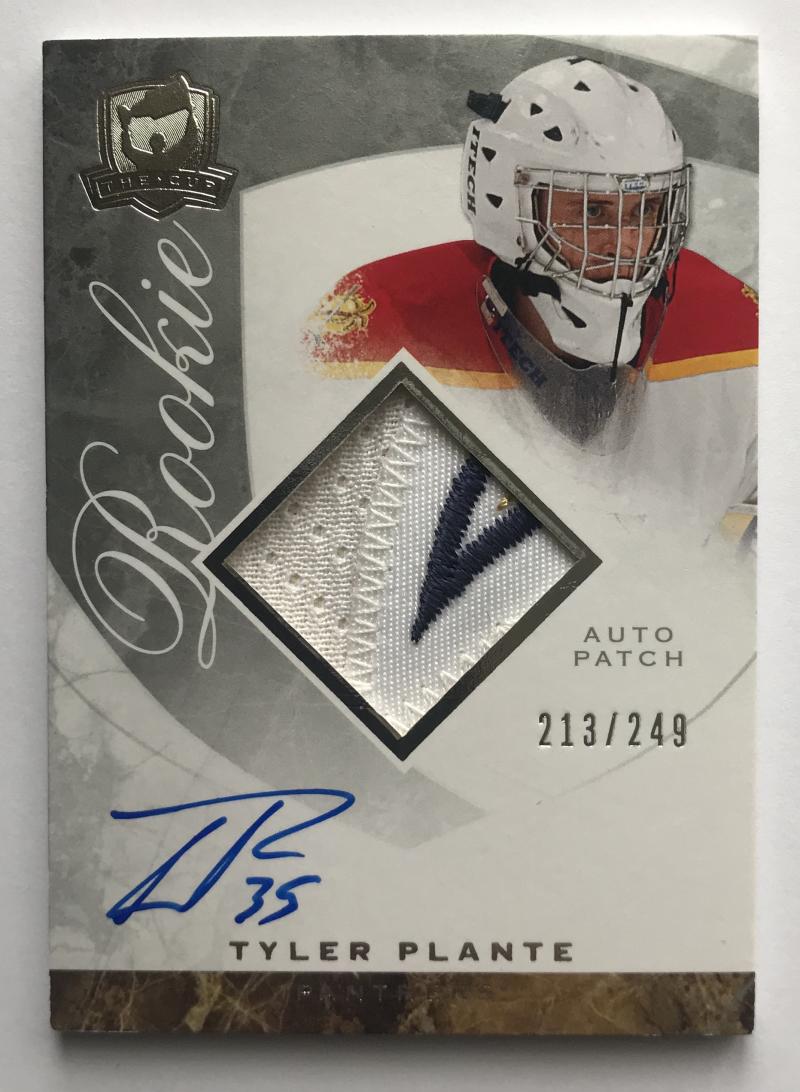 2008-09 The Cup #104 Tyler Plante RC Rookie Auto 213/249 Patch 06989