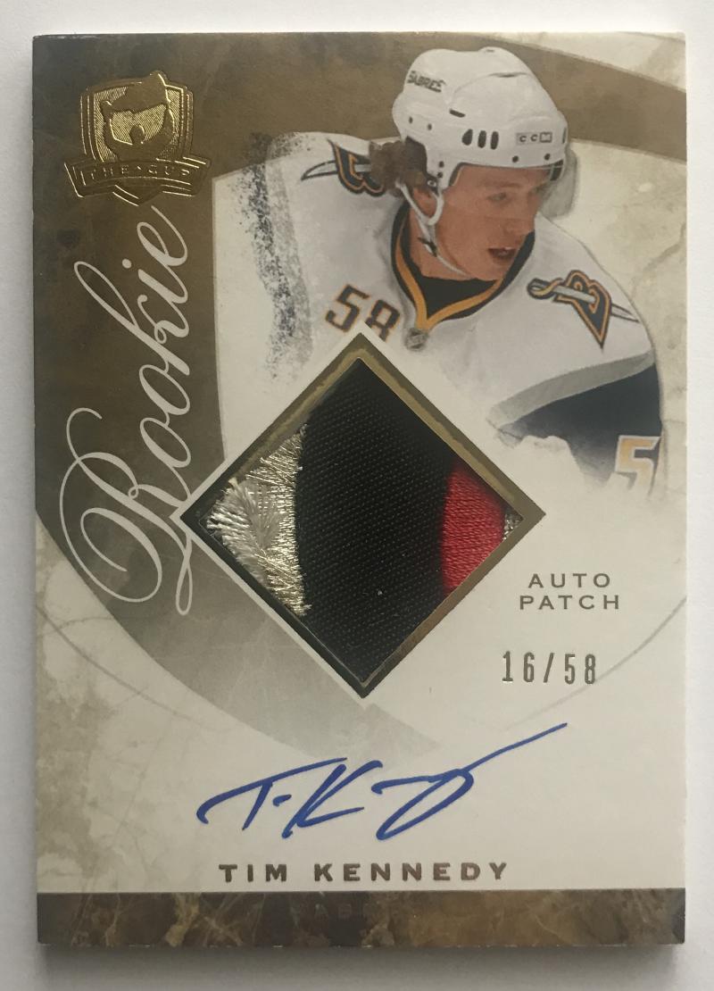 2008-09 The Cup Gold #84 Tim Kennedy RC Rookie Auto 16/58 Patch 06995 Image 1