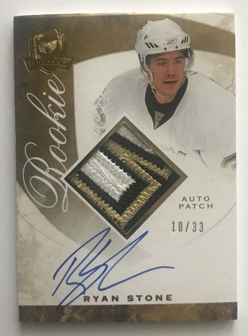 2008-09 The Cup Gold #133 Ryan Stone RC Rookie Auto 10/33 Patch 06999 Image 1