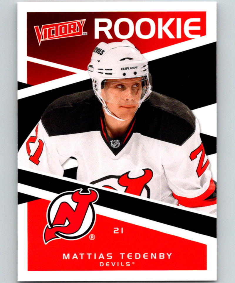 2010-11 Upper Deck Victory #302 Mattias Tedenby MINT RC Rookie Devils 06842 Image 1