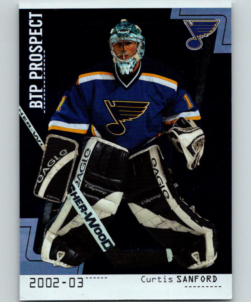 2002-03 Between the Pipes #75 Curtis Sanford MINT RC Rookie 07017 Image 1