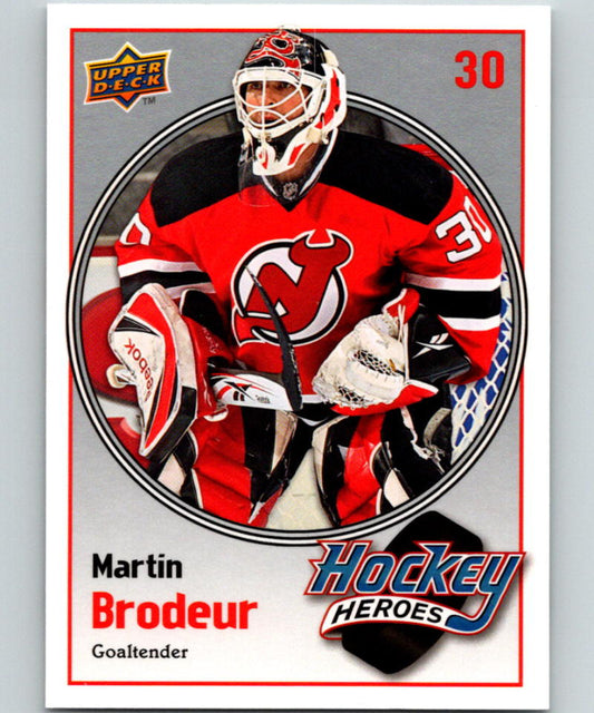 2009-10 Upper Deck Hockey Heroes Martin Brodeur #HH16 Martin Brodeur 07049 Image 1