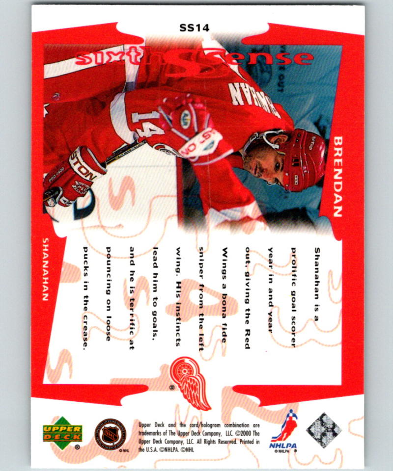 1999-00 Upper Deck Sixth Sense #SS14 Brendan Shanahan 07124 Image 2