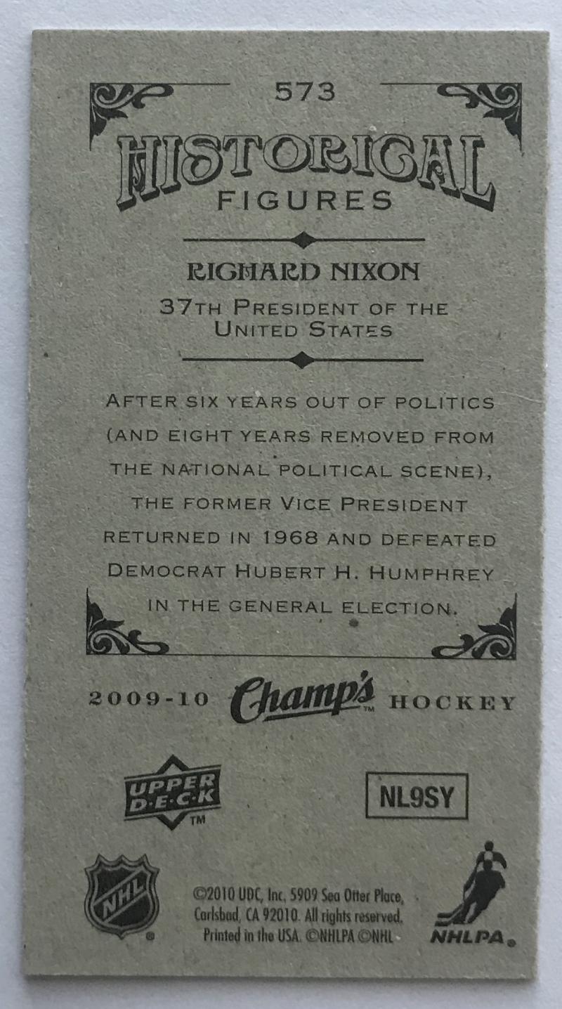 2009-10 Upper Deck Champ's Mini #573 Richard Nixon 07143 Image 2