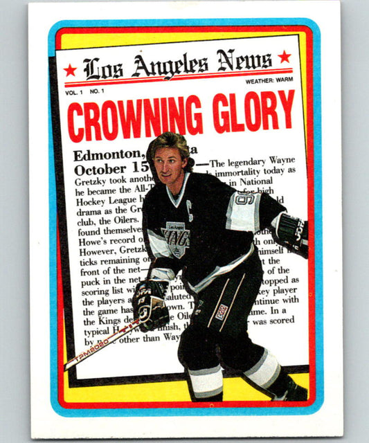 1990-91 Topps #3 Wayne Gretzky MINT Los Angeles Kings 07188