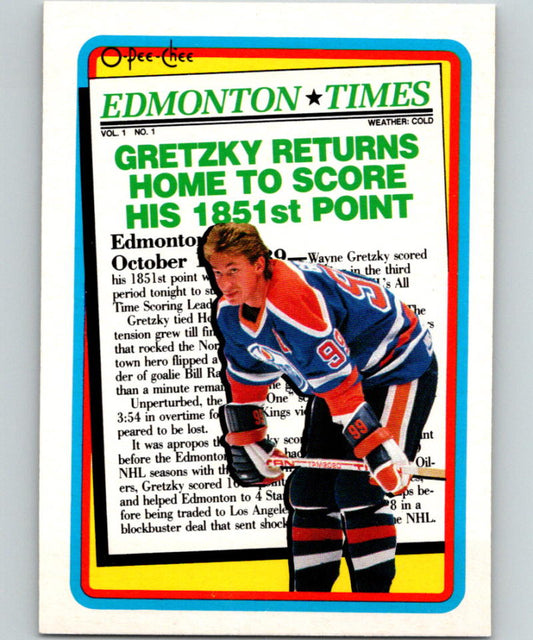 1990-91 O-Pee-Chee #2 Wayne Gretzky MINT Edmonton Oilers 07189