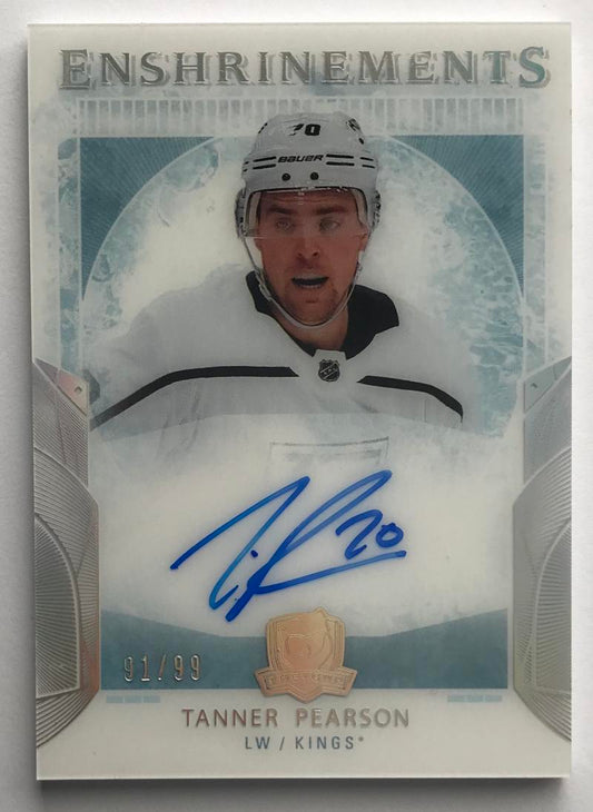 2017-18 Upper Deck The Cup Enshrinements #ETP Tanner Pearson 91/99 Auto 07191