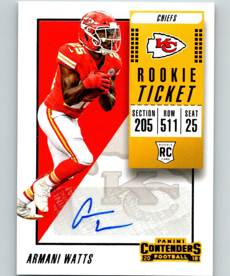 2018 Panini Contenders Rookie Ticket #278 Armani Watts Auto RC 07197
