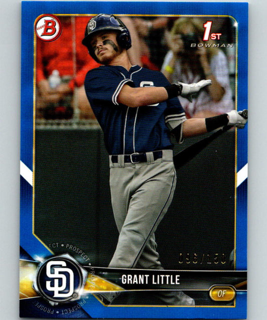 2018 Bowman Draft Blue #BD-110 Grant Little MINT 96/150 Padres 07217