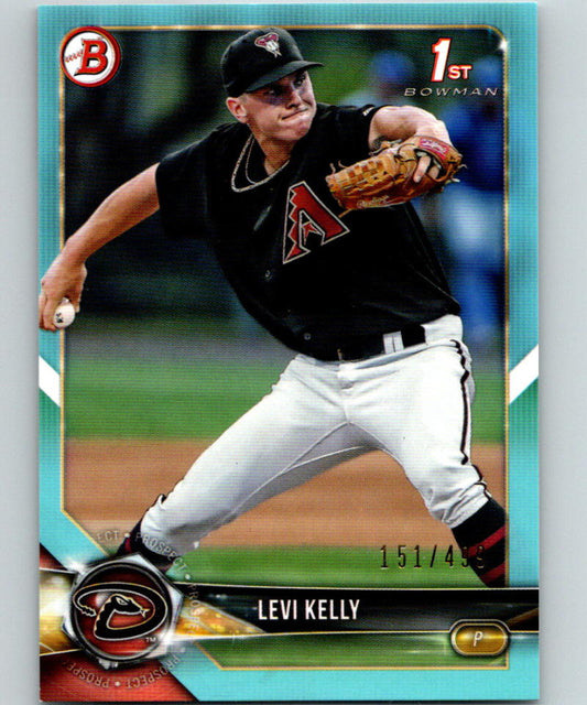 2018 Bowman Draft Sky Blue #BD-102 Levi Kelly MINT 151/499 Arizona 07223 Image 1