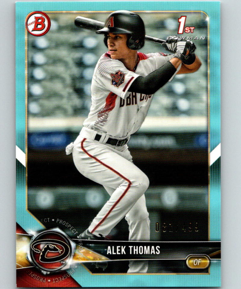 2018 Bowman Draft Sky Blue #BD-155 Alek Thomas MINT 81/499 Arizona 07228