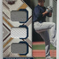 2018 Panini Elite Extra Edition Triple Material Justus Sheffield  189/399 Jersey 07240 Image 1
