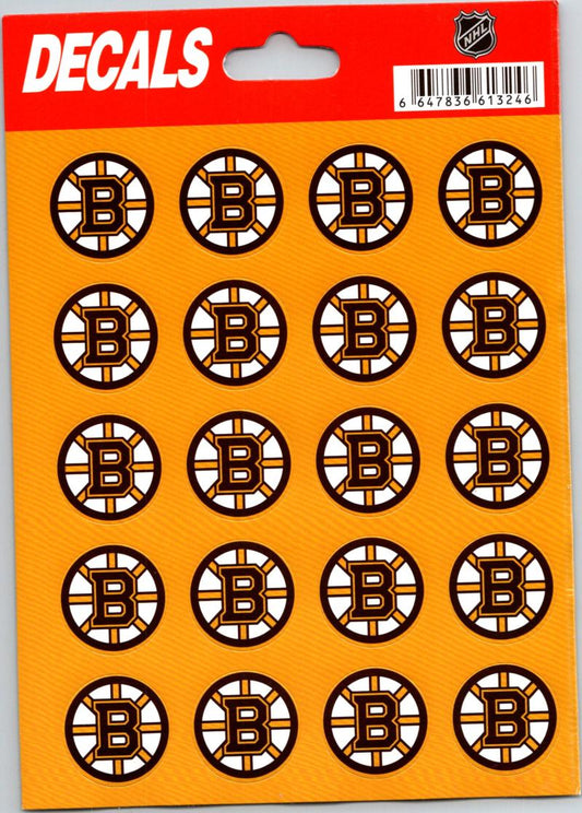 Boston Bruins Vinyl Sticker Sheet 5"x7" Decals - 1" Round x20
