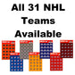 Columbus Blue Jackets Vinyl Sticker Sheet 5"x7" Decals - 1" Round x20