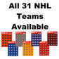Montreal Canadiens Vinyl Sticker Sheet 5"x7" Decals - 1" Round x20