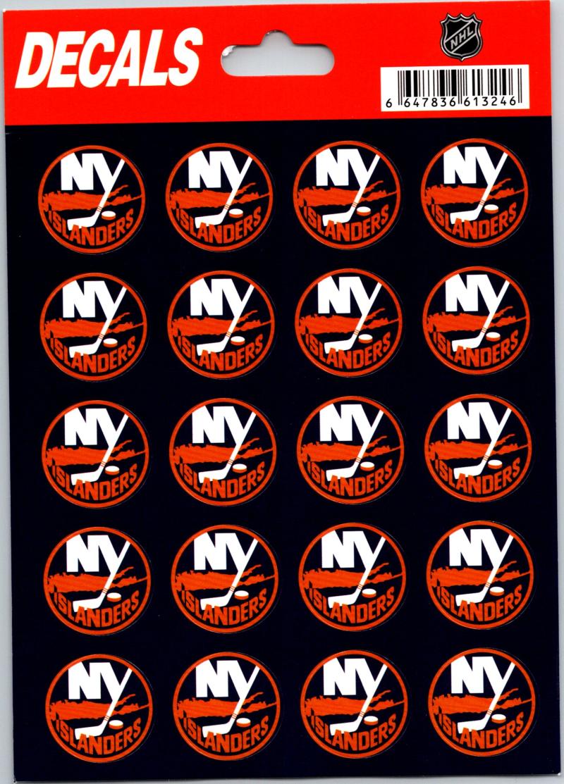 New York Islanders Vinyl Sticker Sheet 5"x7" Decals - 1" Round x20