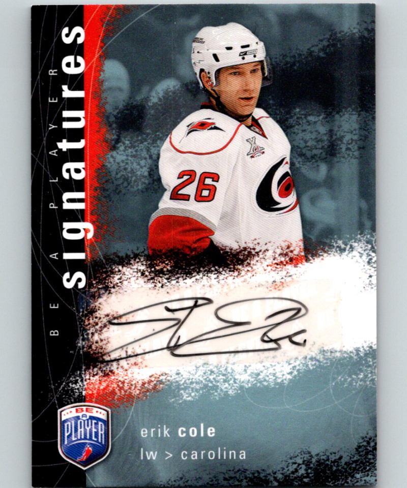 2009-10 In The Game Be A Player Signatures Erik Cole Auto 07266 Image 1