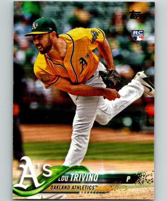 2018 Topps Update #US144 Lou Trivino MINT RC Rookie 07299 Image 1
