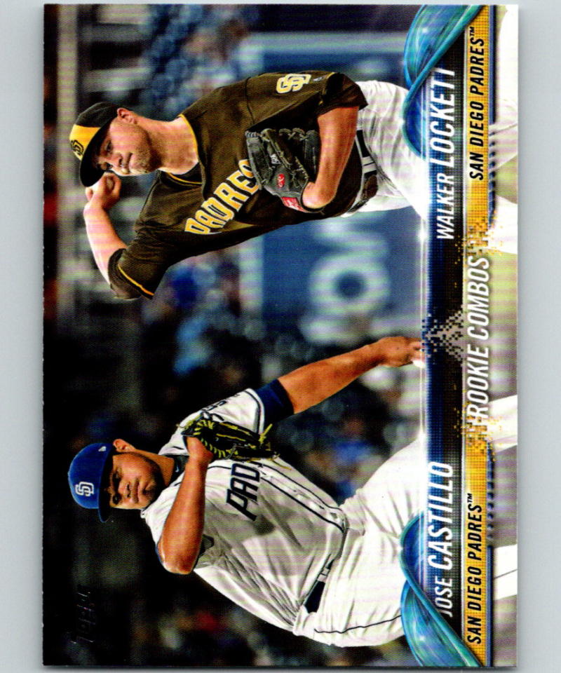 2018 Topps Update #US169 Jose Castillo/Walker Lockett  RC Rookie 07301 Image 1