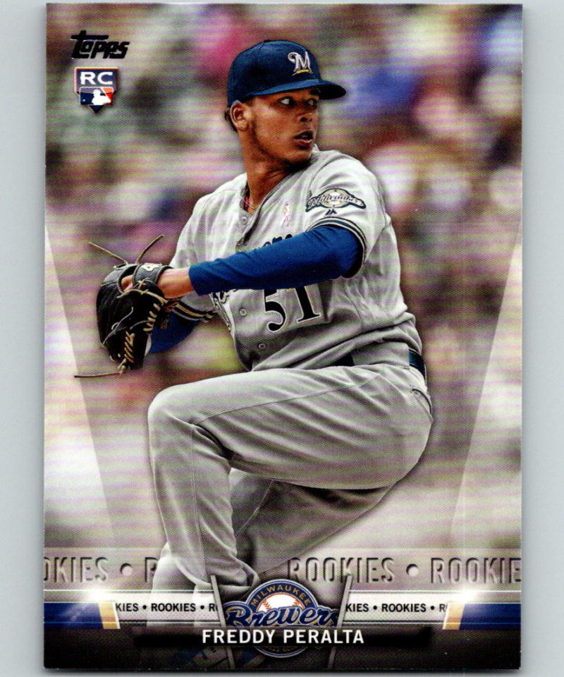 2018 Topps Update Salute #S-36 Freddy Peralta MINT Milwaukee Brewers 07368 Image 1