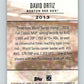 2018 Topps Update Postseason Preeminence #PO-13 David Ortiz MINT 07380 Image 2