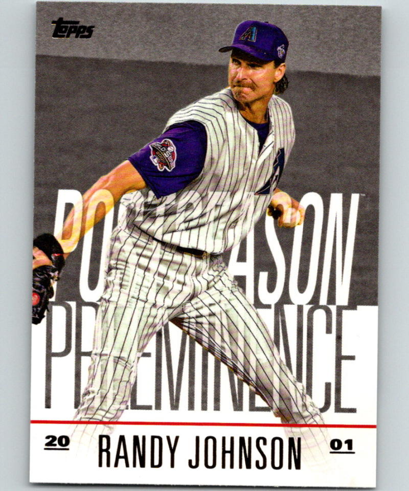 2018 Topps Update Postseason Preeminence #PO-29 Randy Johnson MINT 07387 Image 1