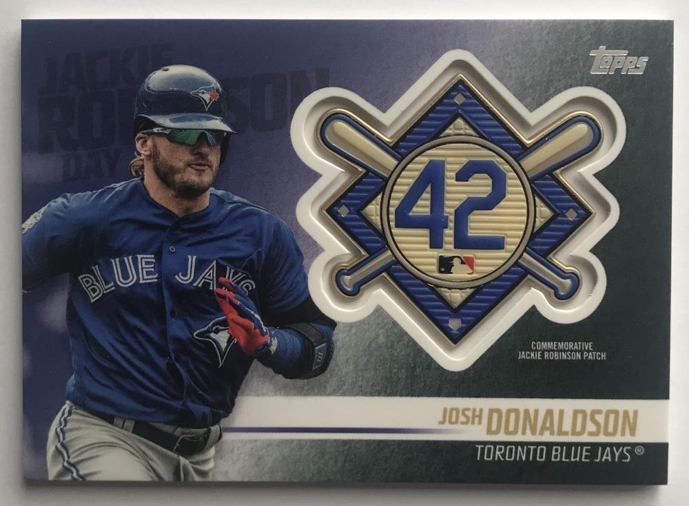 2018 Topps Update Jackie Robinson Day Commemorative Patches Josh Donaldson 07392