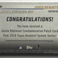 2018 Topps Update Jackie Robinson Day Commemorative Patches Andrew Benintendi 07393