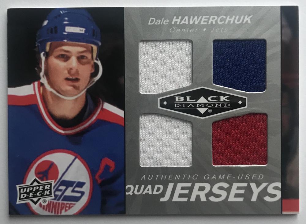 2010-11 Upper Deck Black Diamond Jerseys Quad Dale Hawerchuk 07398