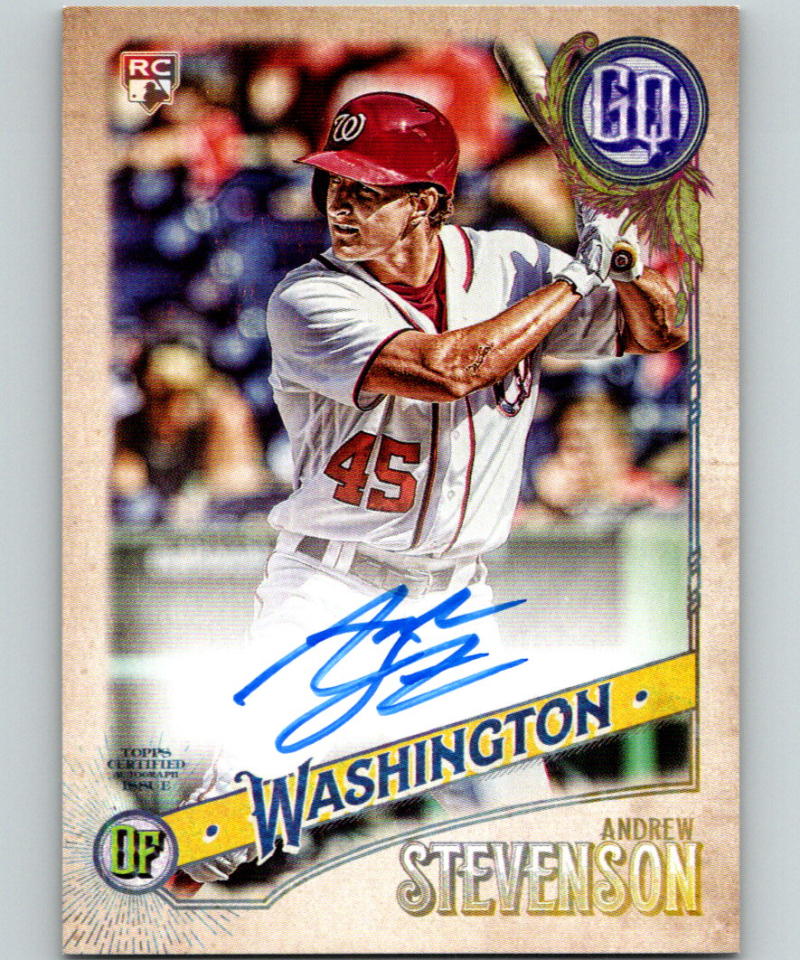2018 Topps Gypsy Queen Autographs Andrew Stevenson Auto Rookie RC 07400