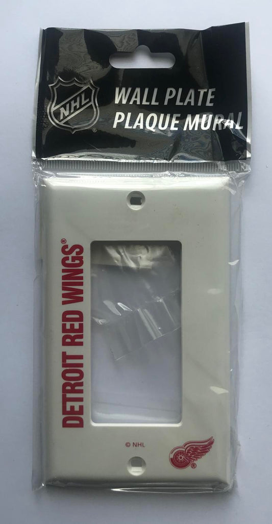 Detroit Red Wings Push Switch Wall Plate Cover - Brand New with Screws  Image 1