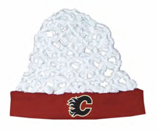 Calgary Flames Net Head Hat - Brand New with Tag - One Size Fits All Image 1