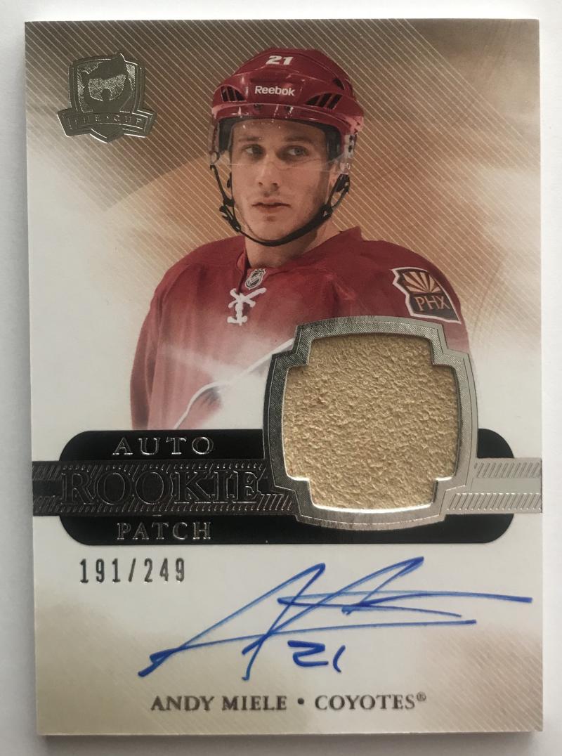 2011-12 Upper Deck The Cup #118 Andy Miele Patch Rookie Auto /249 RC 07456 Image 1