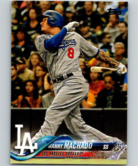 2018 Topps Update #US8 Manny Machado Like New Los Angeles Dodgers  Image 1