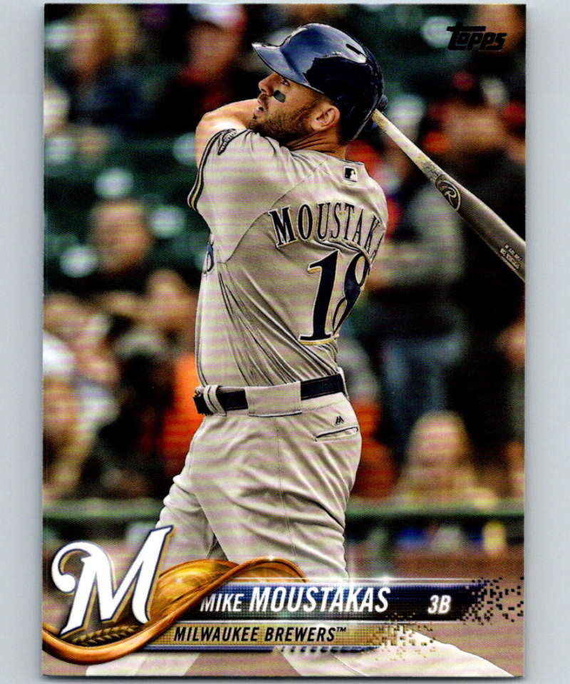 2018 Topps Update #US55 Mike Moustakas Like New Milwaukee Brewers  Image 1