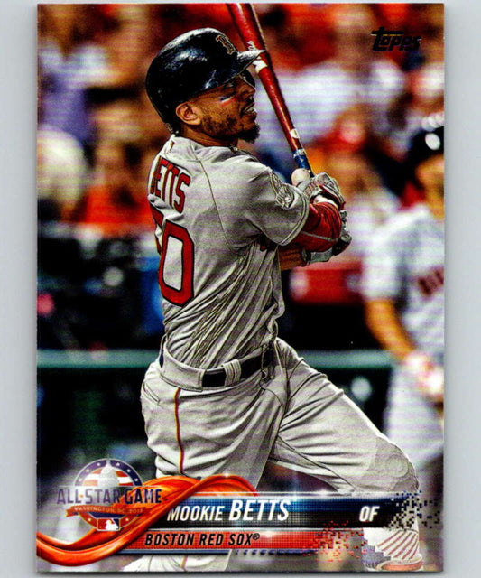 2018 Topps Update #US64 Mookie Betts Like New Boston Red Sox