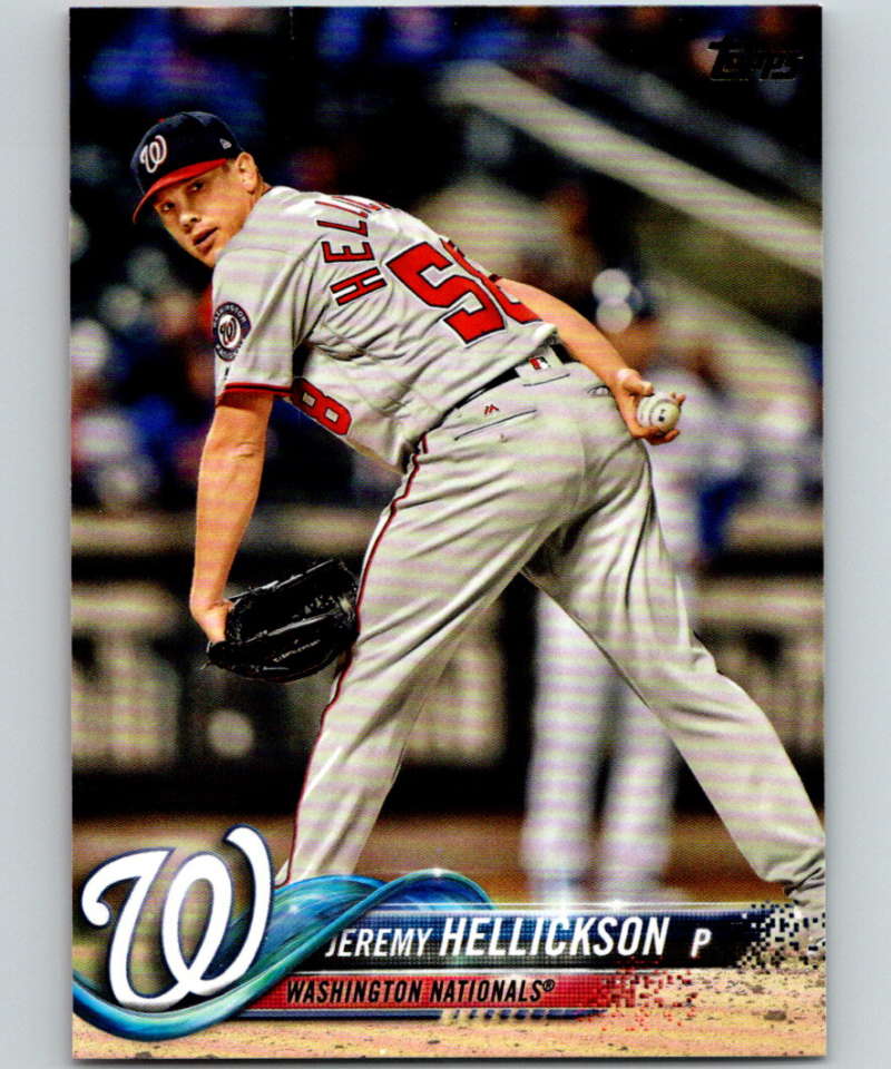 2018 Topps Update #US92 Jeremy Hellickson Like New Washington Nationals  Image 1