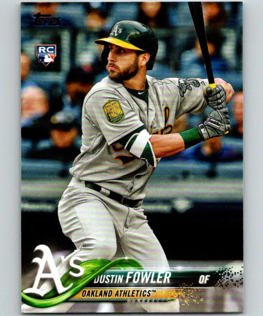 2018 Topps Update #US95 Dustin Fowler Like New RC Rookie Oakland Athletics  Image 1