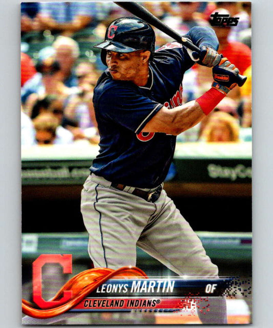 2018 Topps Update #US149 Leonys Martin Like New Cleveland Indians  Image 1