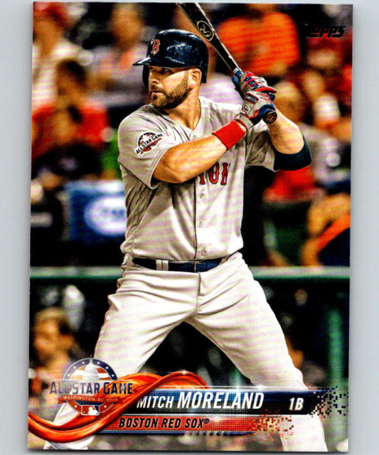 2018 Topps Update #US183 Mitch Moreland Like New Boston Red Sox