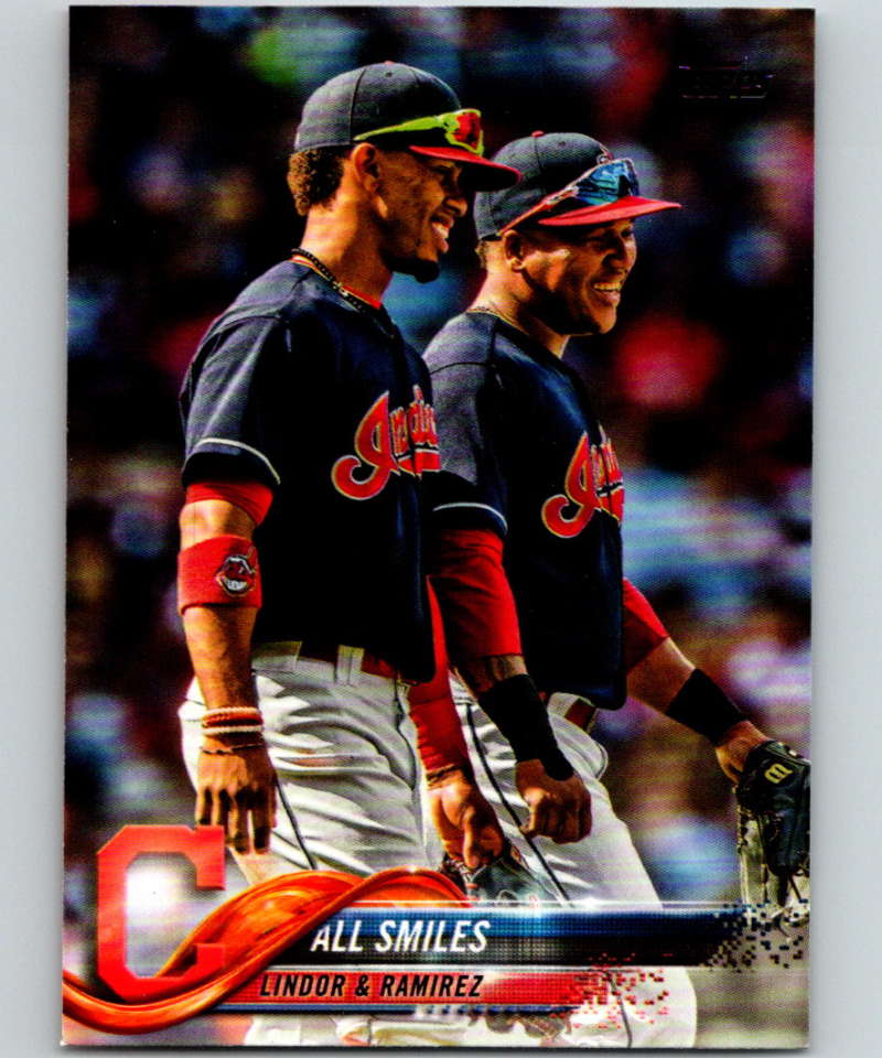 2018 Topps Update #US199 Cleveland Indians Veterans Like New  Image 1