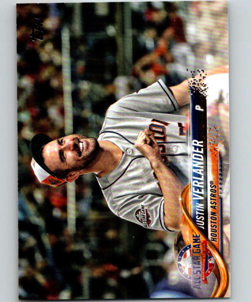 2018 Topps Update #US217 Justin Verlander Like New Houston Astros  Image 1