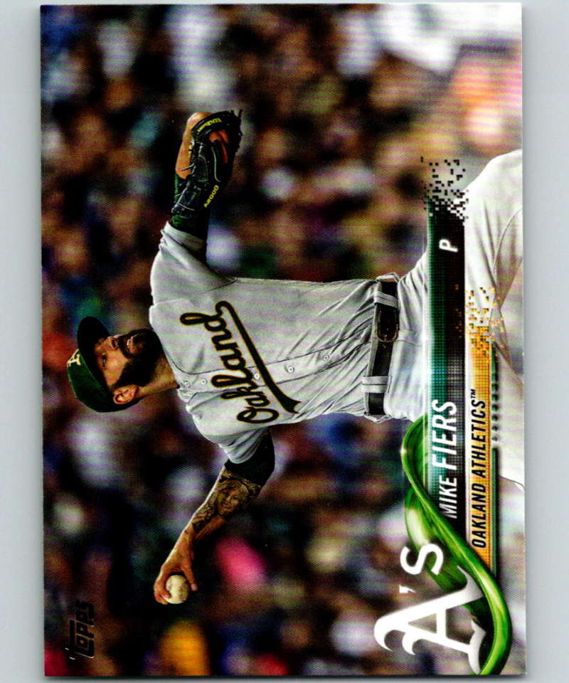 2018 Topps Update #US225 Mike Fiers Like New Oakland Athletics  Image 1