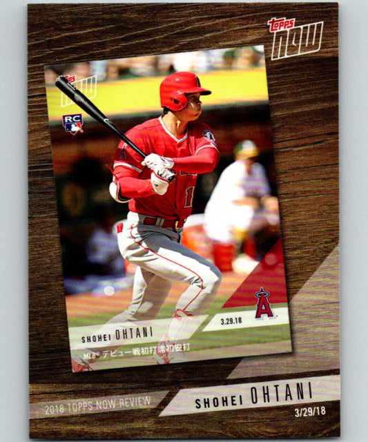 2019 Topps 2018 Topps Now Review #TN-3 Shohei Ohtani MINT Los Angeles Angels 07497