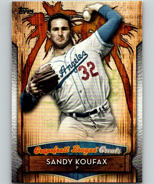 2019 Topps Grapefruit League Greats #GLG-9 Sandy Koufax MINT Los Angeles Dodgers 07510 Image 1