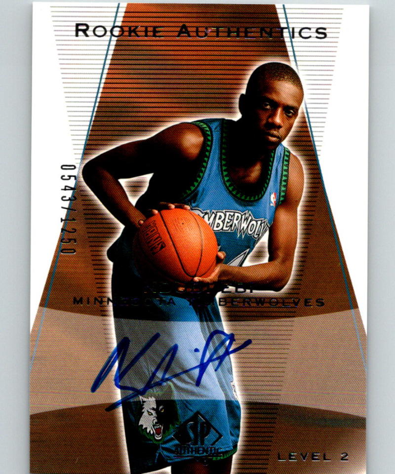 2003-04 SP Authentic #170 Ndudi Ebi  RC Rookie 543/1250 Auto 07531