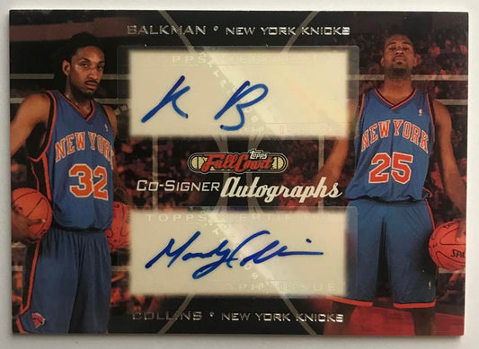 2006-07 Topps Full Court Co-Signers Balkman/Collins Dual Auto 07547 Image 1