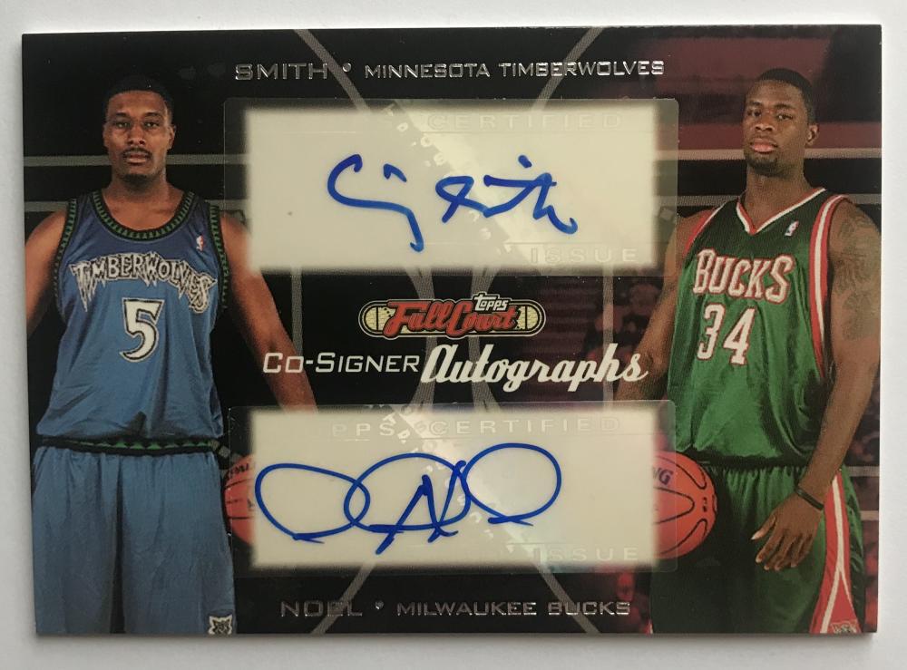 2006-07 Topps Full Court Co-Signers Noel/Smith Dual Auto 07548 Image 1